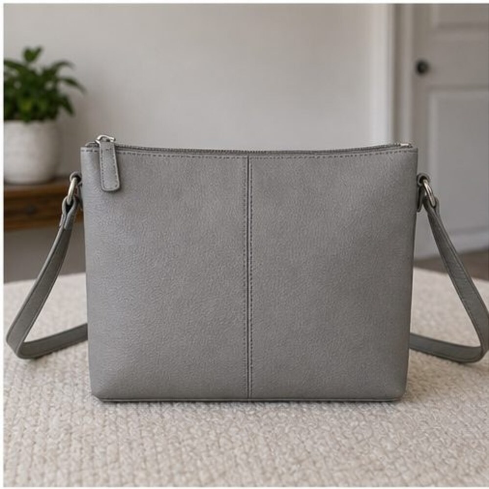 Merlot Suede Crossbody Bag